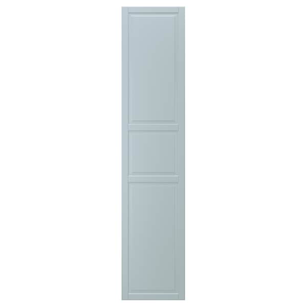 Ikea FJÄREHALS - Door with hinges, light grey-blue, 50x229 cm