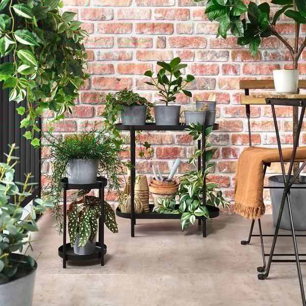 FJÄRILSBUSKE - FJÄRILSBUSKE Plant pot, in/outdoor/grey, 24 cm