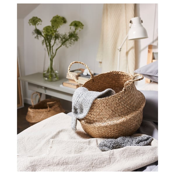 FLÅDIS basket, seagrass, 25 cm