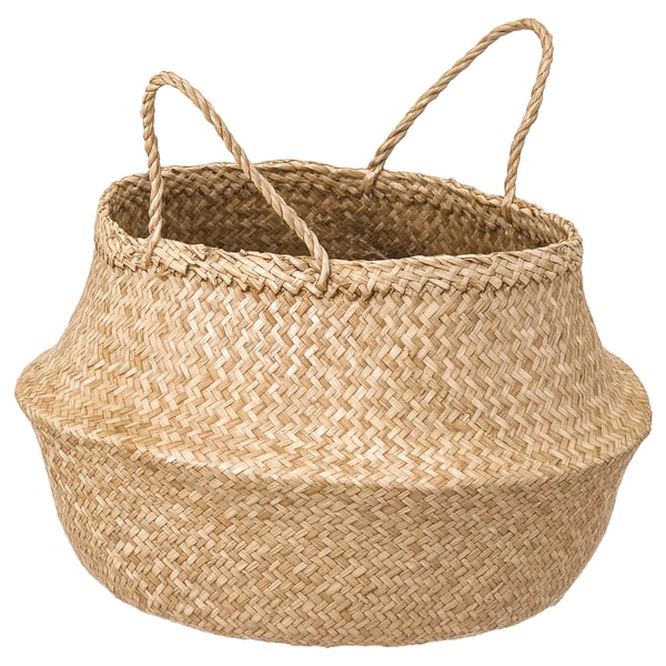 FLÅDIS basket, seagrass, 25 cm