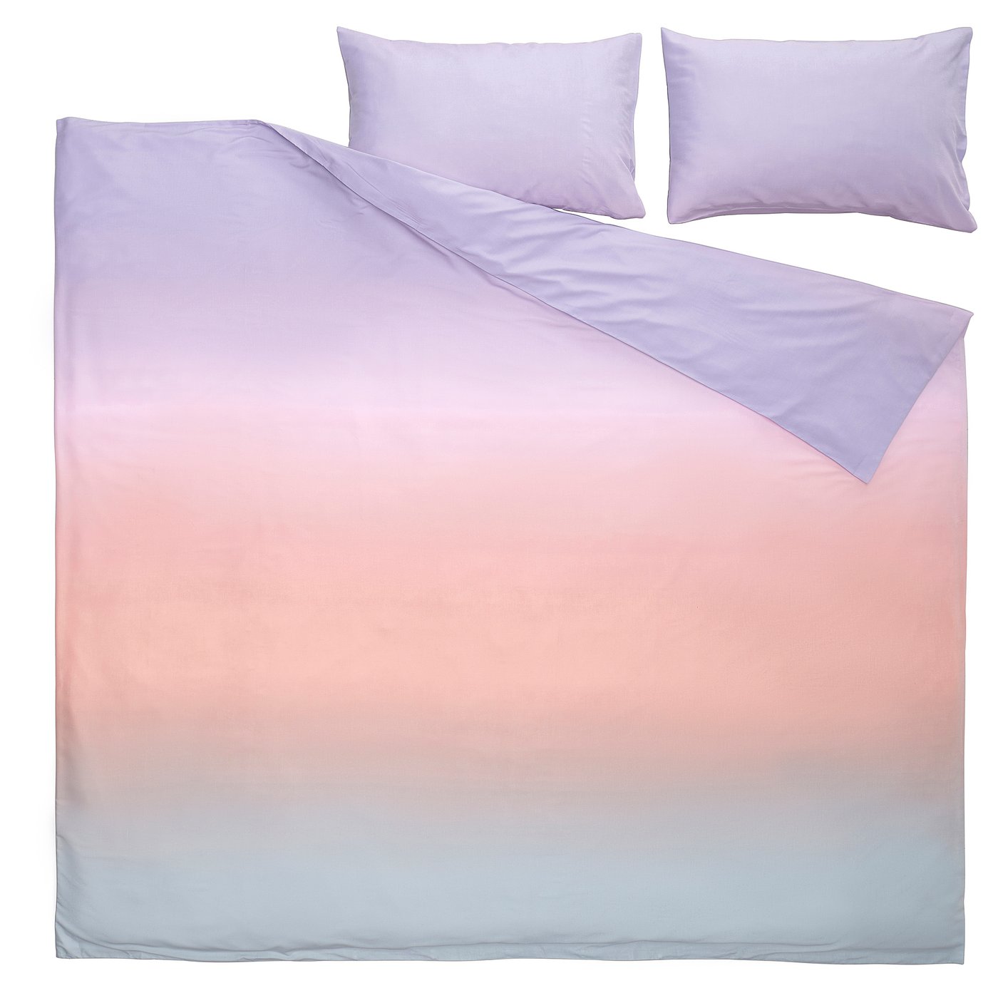 FLÄDERBUSKE duvet cover and 2 pillowcases, multicolour, 240x220/50x80 cm