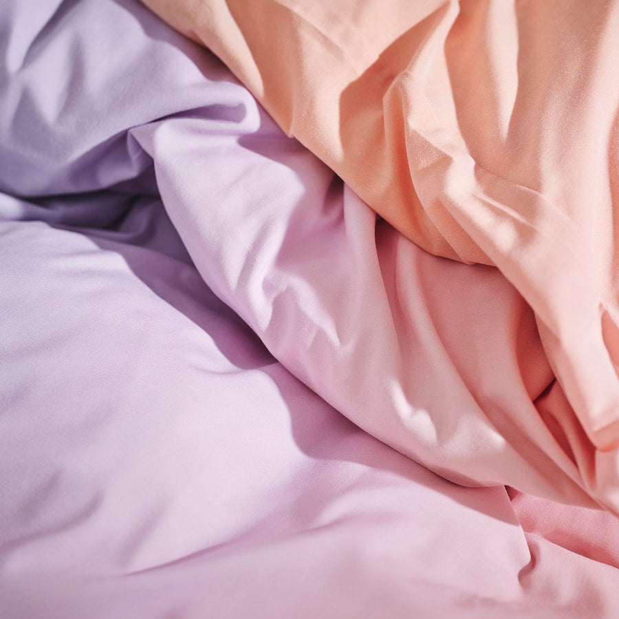 FLÄDERBUSKE duvet cover and 2 pillowcases, multicolour, 220x240 cm