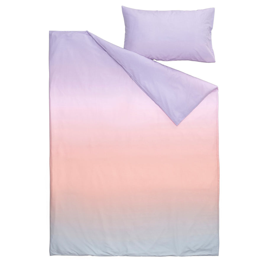 FLÄDERBUSKE duvet cover and pillowcase, multicolour, 200x150 cm