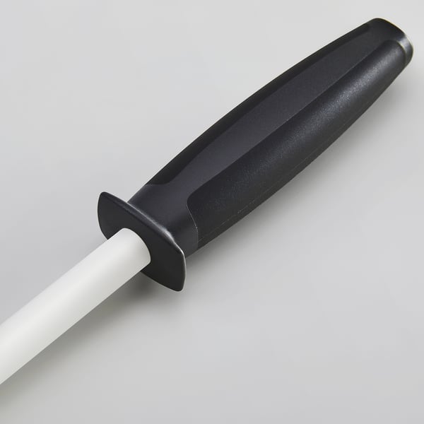 FLAKSA - Ceramic knife sharpener, dark grey,23 cm