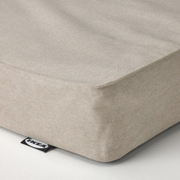 Ikea FLEKKE - Sofa bed/2 drawers/2 mattresses, brown-black/Vannareid extra-rigid, 80x200 cm