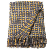 FLIKBRUNÖRT throw, check pattern, 130x170 cm
