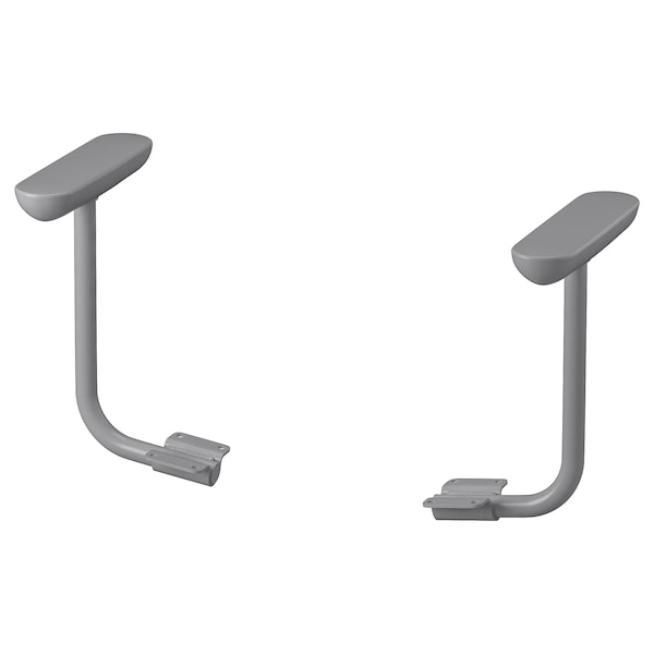 FLINTAN - Pair of armrests, grey