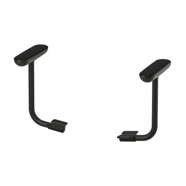 FLINTAN pair of armrests, black, 7x31x23 cm