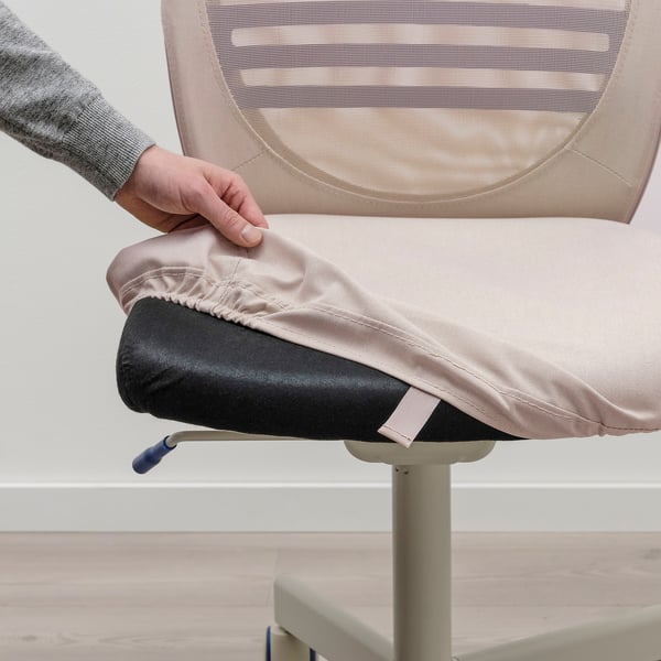 FLINTAN office chair, beige, 71x114x71 cm