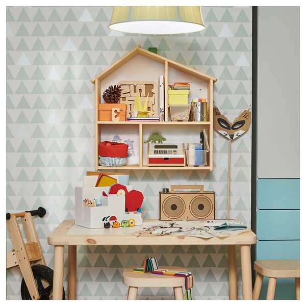 FLISAT doll’s house/wall shelf, 58x59x22 cm