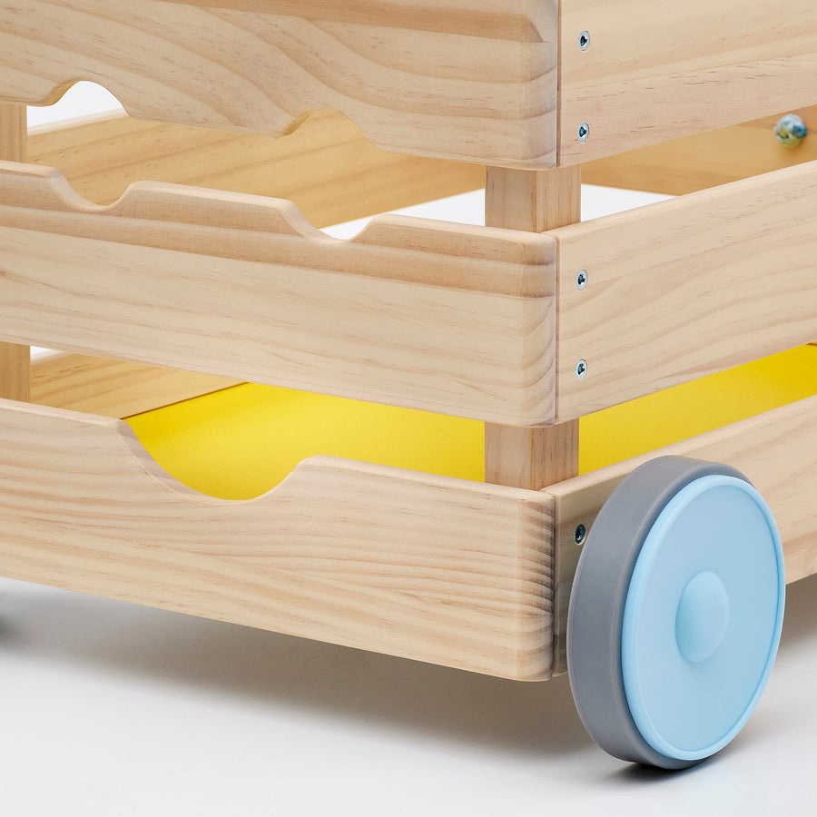 FLISAT toy storage with wheels, 38x43x29 cm