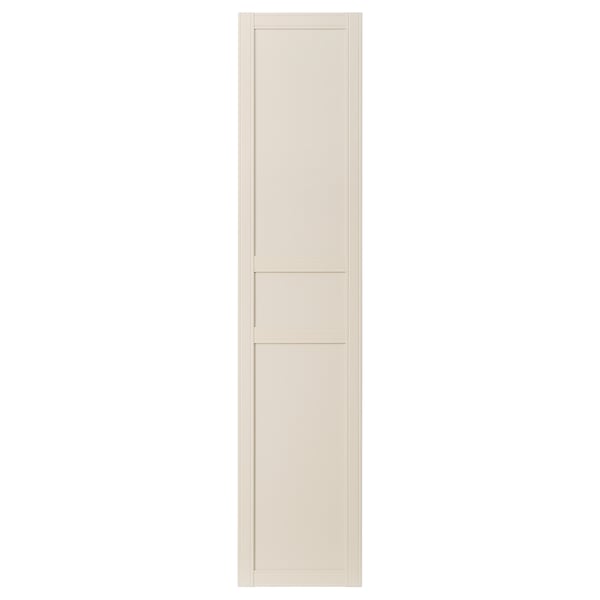FLISBERGET door with hinges, light beige, 50x229 cm