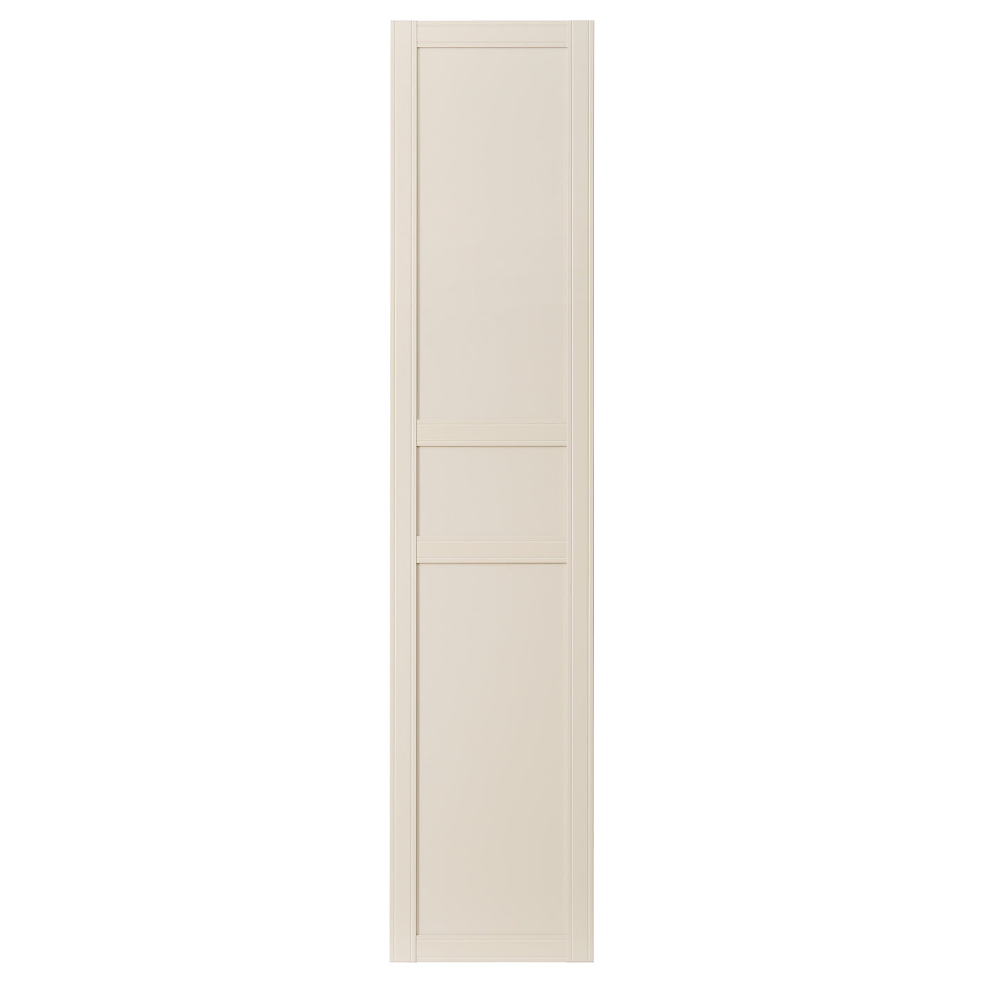 FLISBERGET door with hinges, light beige, 50x195 cm