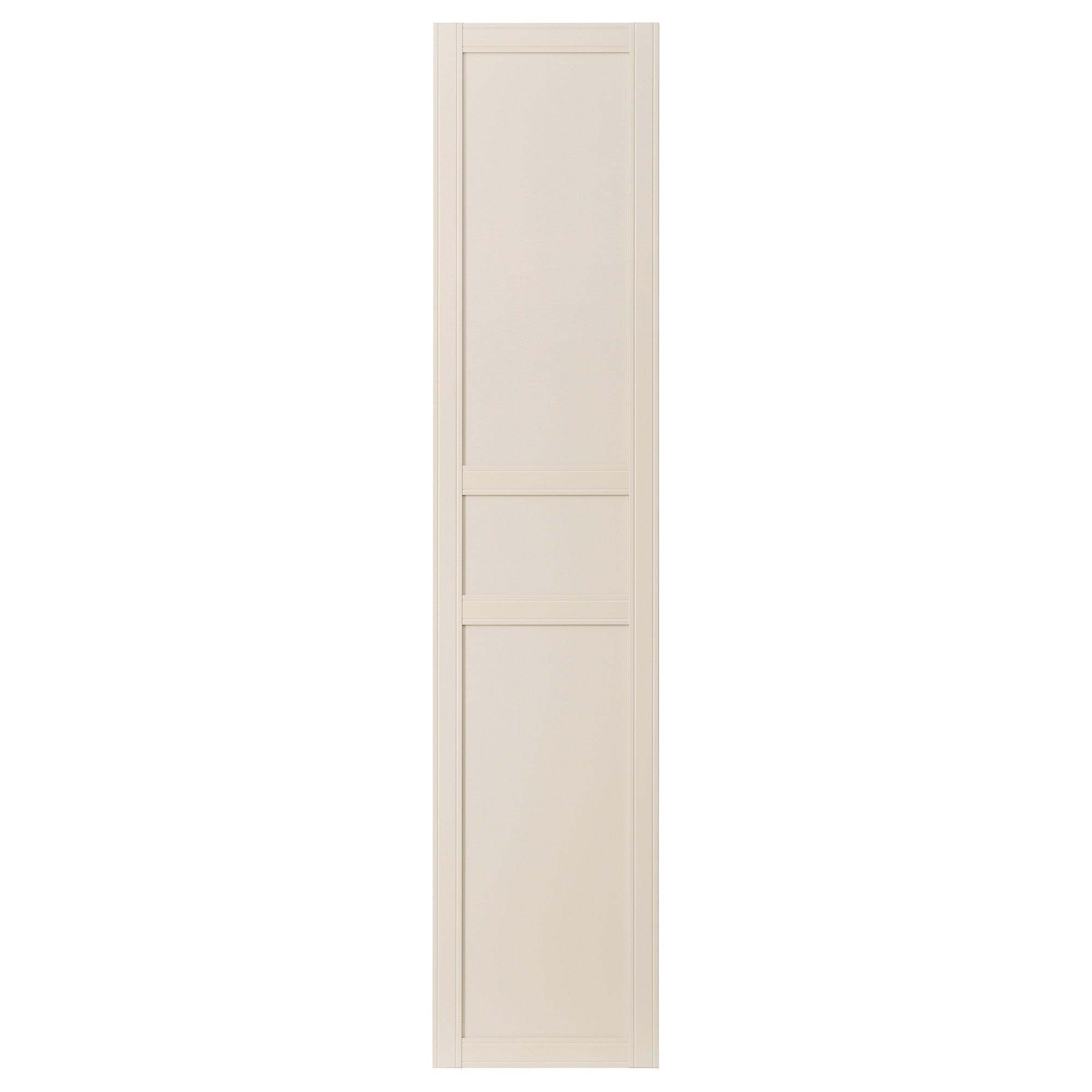 FLISBERGET door with hinges, light beige, 50x195 cm