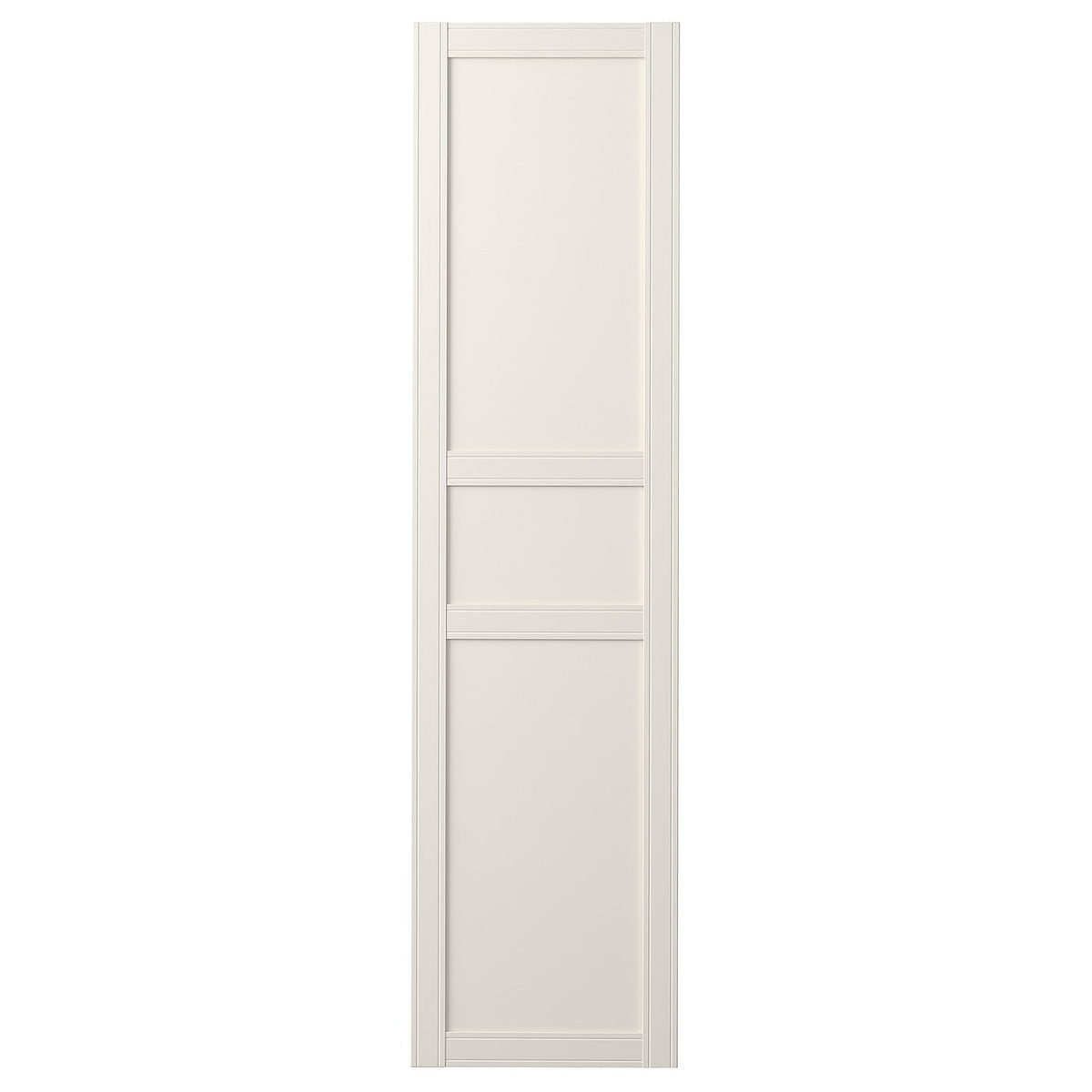 FLISBERGET door with hinges, off-white, 50x195 cm