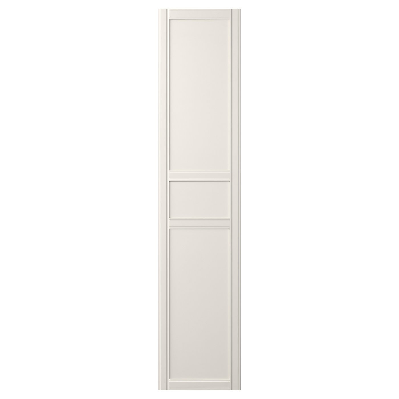 FLISBERGET door with hinges, off-white, 50x229 cm