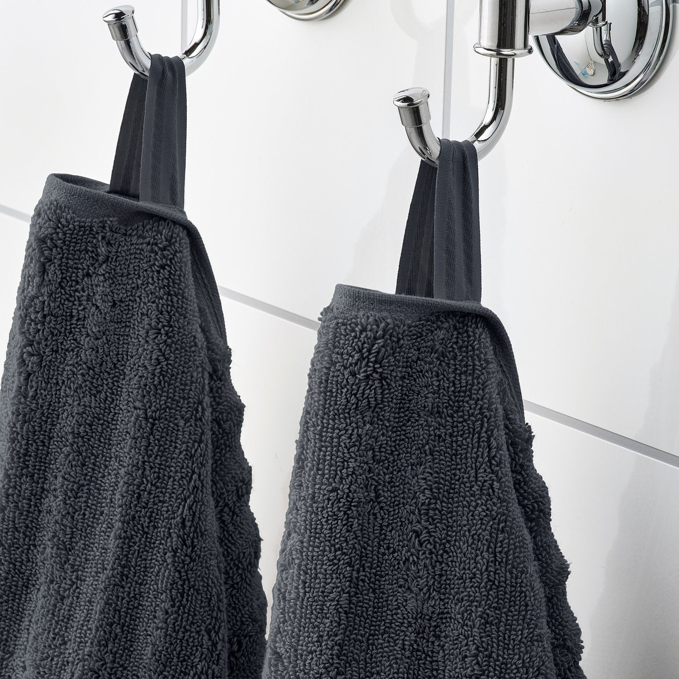 FLODALEN Bath towel, Dark Grey, 100×150 cm