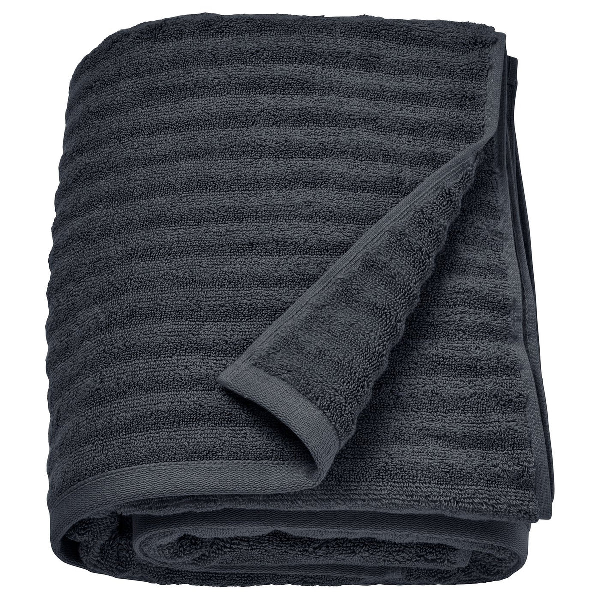 FLODALEN Bath towel, Dark Grey, 100×150 cm