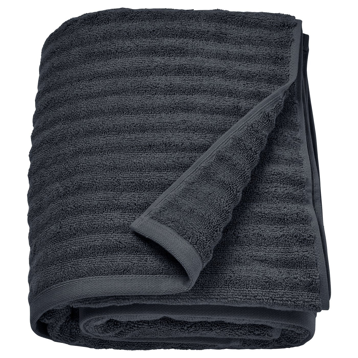 FLODALEN Bath towel, Dark Grey, 100×150 cm