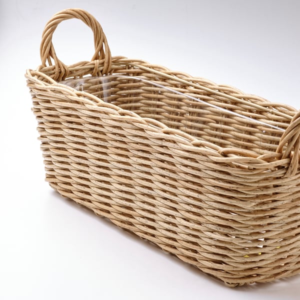 FLODBJÖRK - FLODBJÖRK Flower box, in/outdoor light grey-brown, 54x21 cm