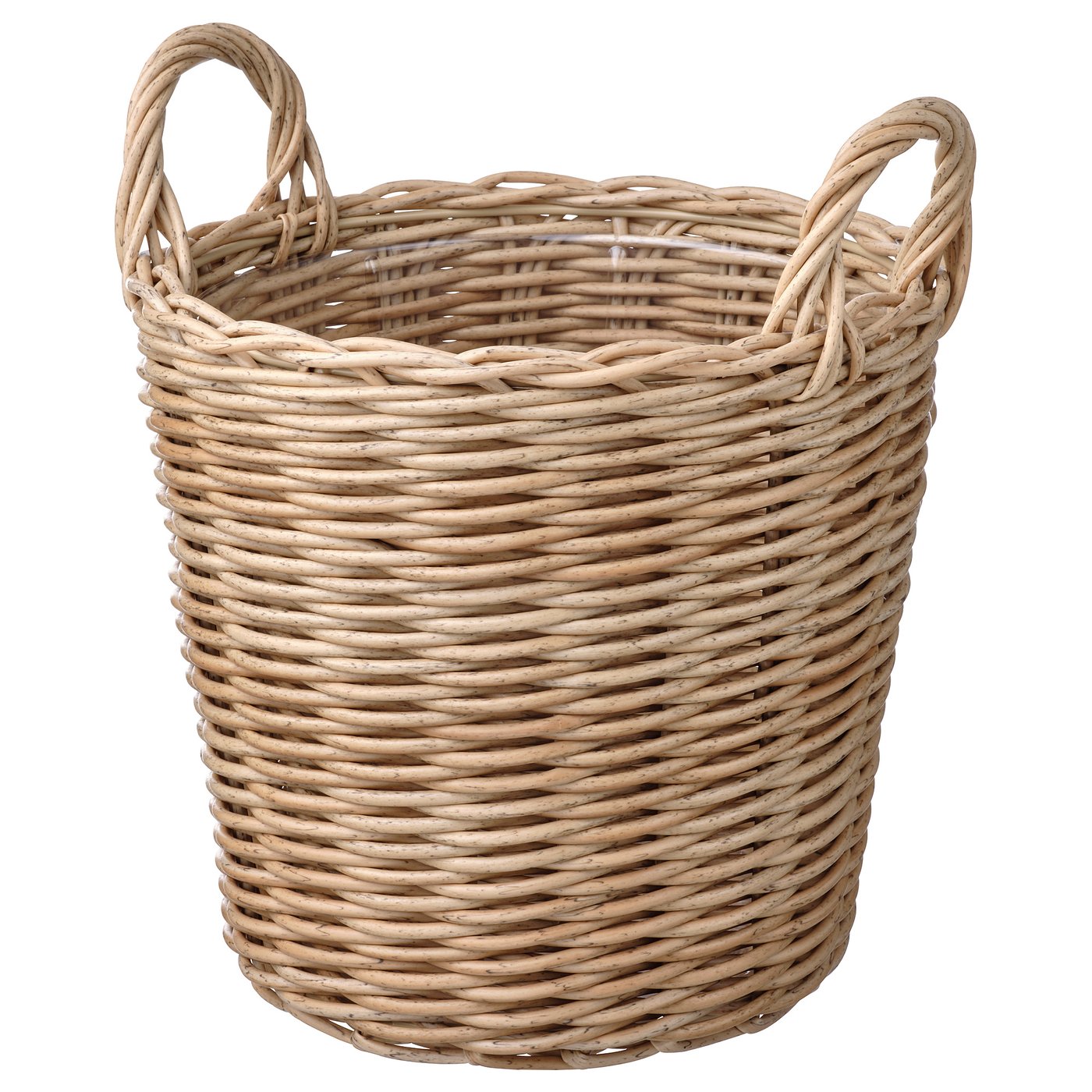 FLODBJÖRK plant pot, in/outdoor light grey-brown, 24 cm
