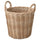 FLODBJÖRK plant pot, in/outdoor light grey-brown, 32 cm