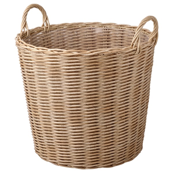 FLODBJÖRK plant pot, in/outdoor light grey-brown, 45 cm