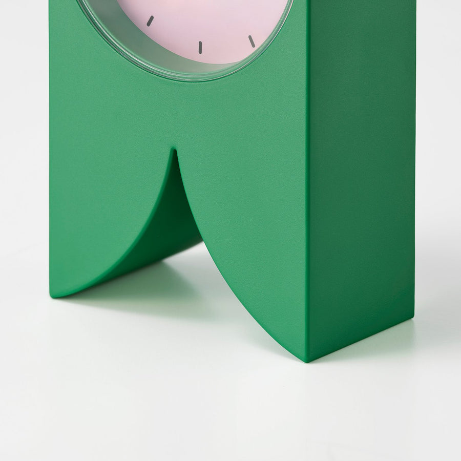 FLODKRÄFTA clock, green/pink, 83 mmx145 mmx44 mm cm