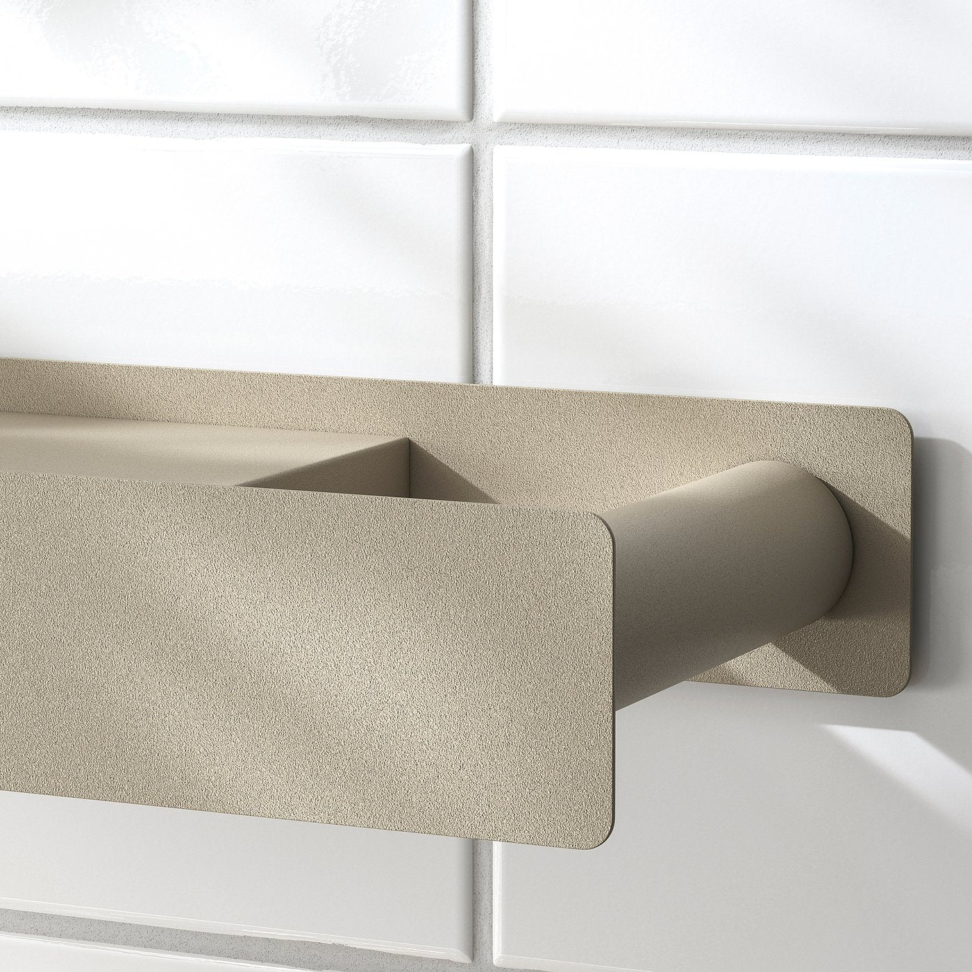 FLORSJÖN toilet roll holder, beige, 29x5x13 cm