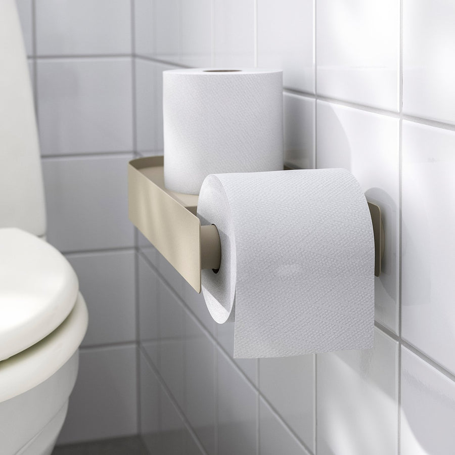 FLORSJÖN toilet roll holder, beige, 29x5x13 cm