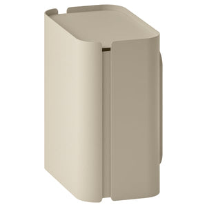 FLORSJÖN waste bin, beige, 3 l
