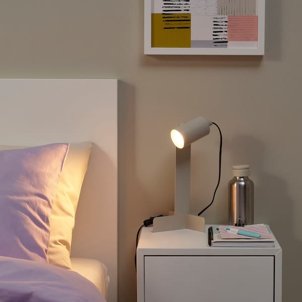 Ikea FLOTTILJ - Desk lamp, beige ,