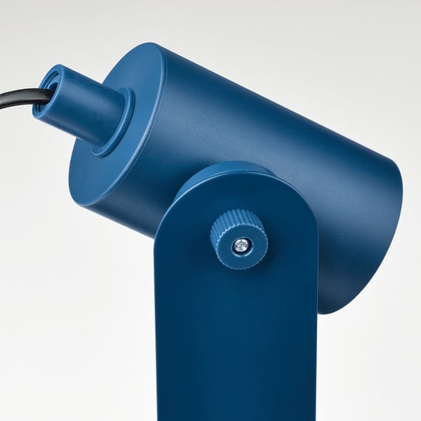 FLOTTILJ - Desk lamp, dark blue ,