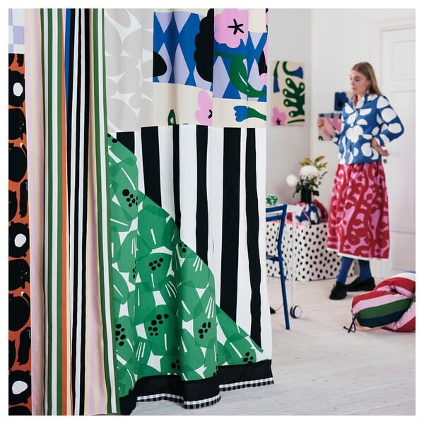Ikea FLUGBLOMSTER - Pre-cut fabric, pink, 150x300 cm