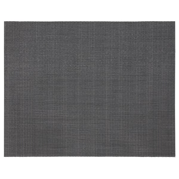 FLYGFISK place mat, dark grey, 38x30 cm