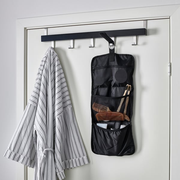 FODERSKOPA cable organizer bag, black, 25x53 cm