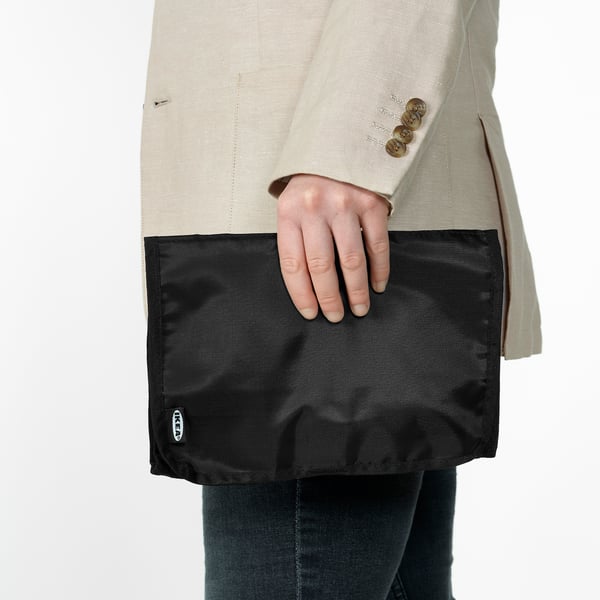 FODERSKOPA cable organizer bag, black, 25x53 cm