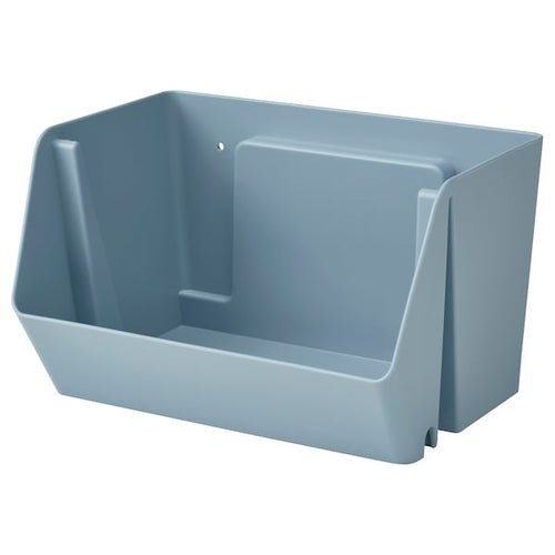 FODERTRÅG - Organiser for desk/wall, grey-blue, 25x18x15 cm