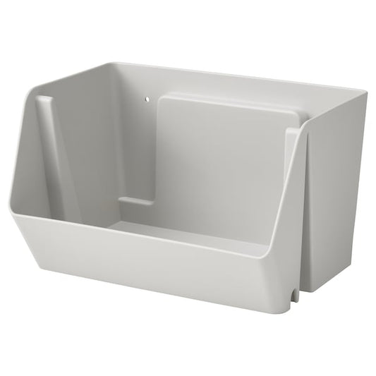 FODERTRÅG - Organiser for desk/wall, light grey, 25x18x15 cm