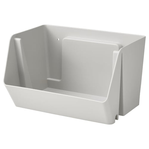 FODERTRÅG - Organiser for desk/wall, light grey, 25x18x15 cm