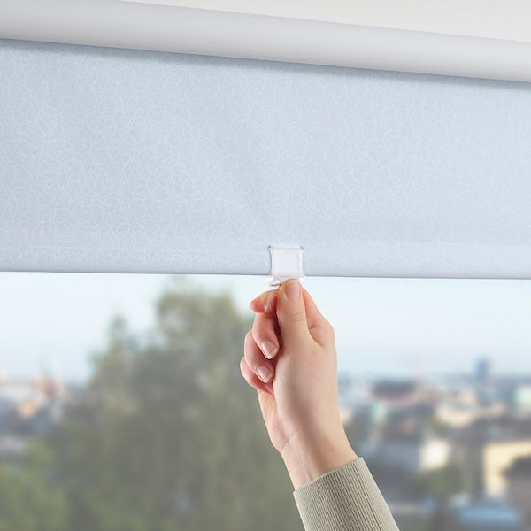 FÖNSTERBLAD - Block-out roller blind, white, 120x155 cm