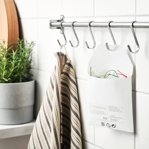 Ikea FÖNSTERFIKUS - Label with string, set of 9, white