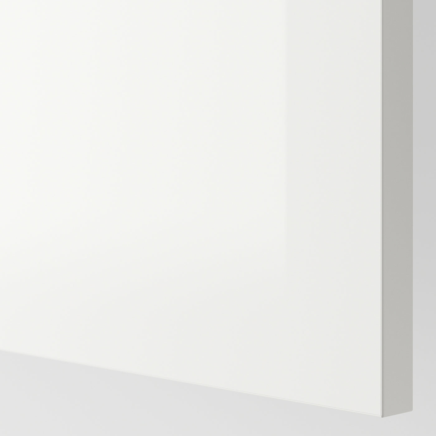 FÖRBÄTTRA cover panel, high-gloss white, 39x106 cm