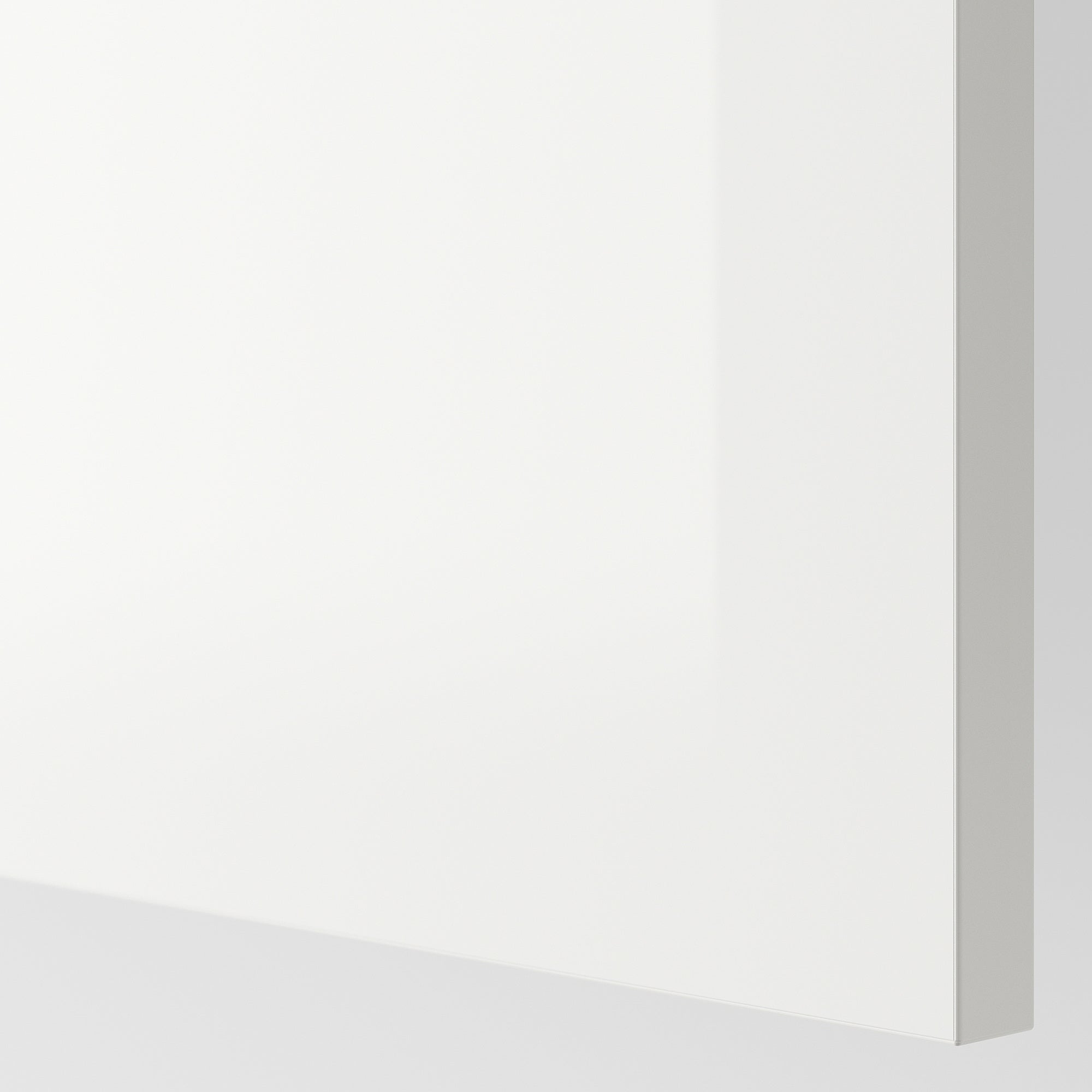 FÖRBÄTTRA cover panel, high-gloss white, 39x106 cm