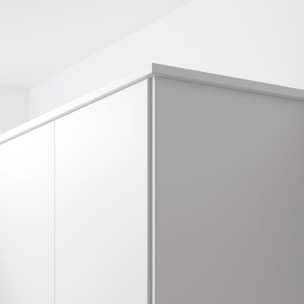FÖRBÄTTRA rounded deco strip/moulding, matt white, 221 cm