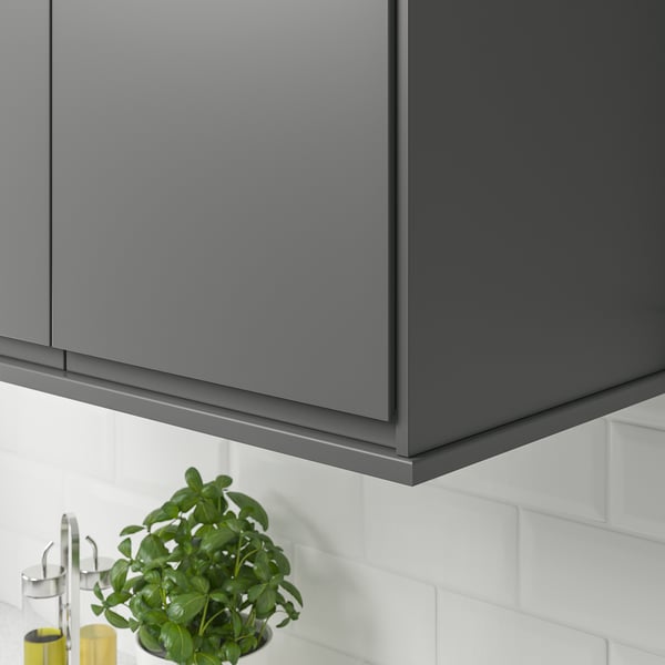 FÖRBÄTTRA rounded deco strip/moulding, dark grey, 221 cm