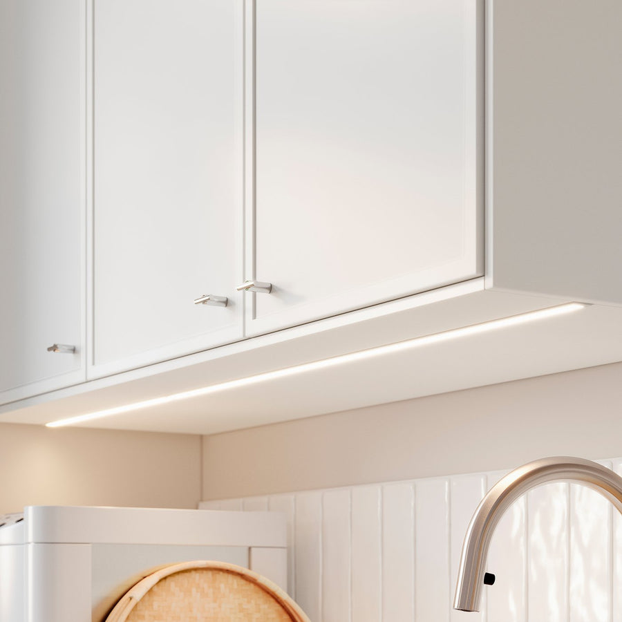 FÖRBÄTTRA cover panel for lighting, matt white, 221 cm