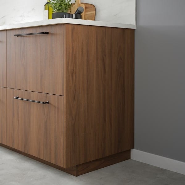 Ikea FÖRBÄTTRA - Cover panel, brown walnut effect, 39x103 cm