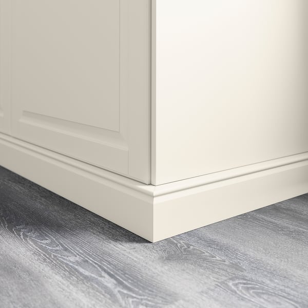 FÖRBÄTTRA decorative plinth, off-white, 221x8 cm