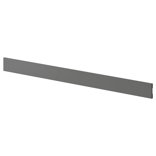 FÖRBÄTTRA plinth, dark grey, 220x8 cm